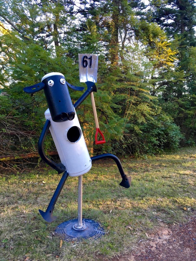 A rural Sydney mailbox seen on our morning walk. Lots of ponies, puppies, and sheep around here.