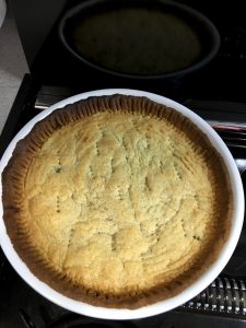 A test of our oven in thr form of an apple tart,
