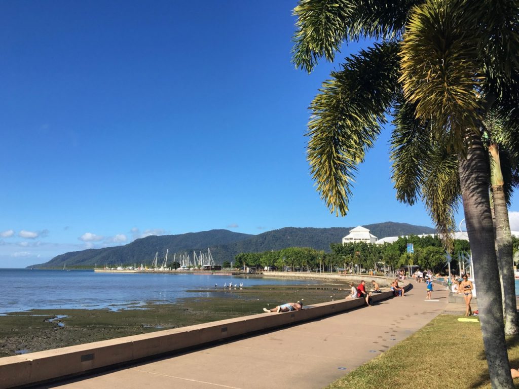 A clear day at Cairns foreshore really shows it at its best.