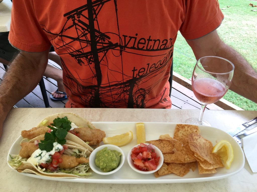 Coral trout tacos at the Surf Club.