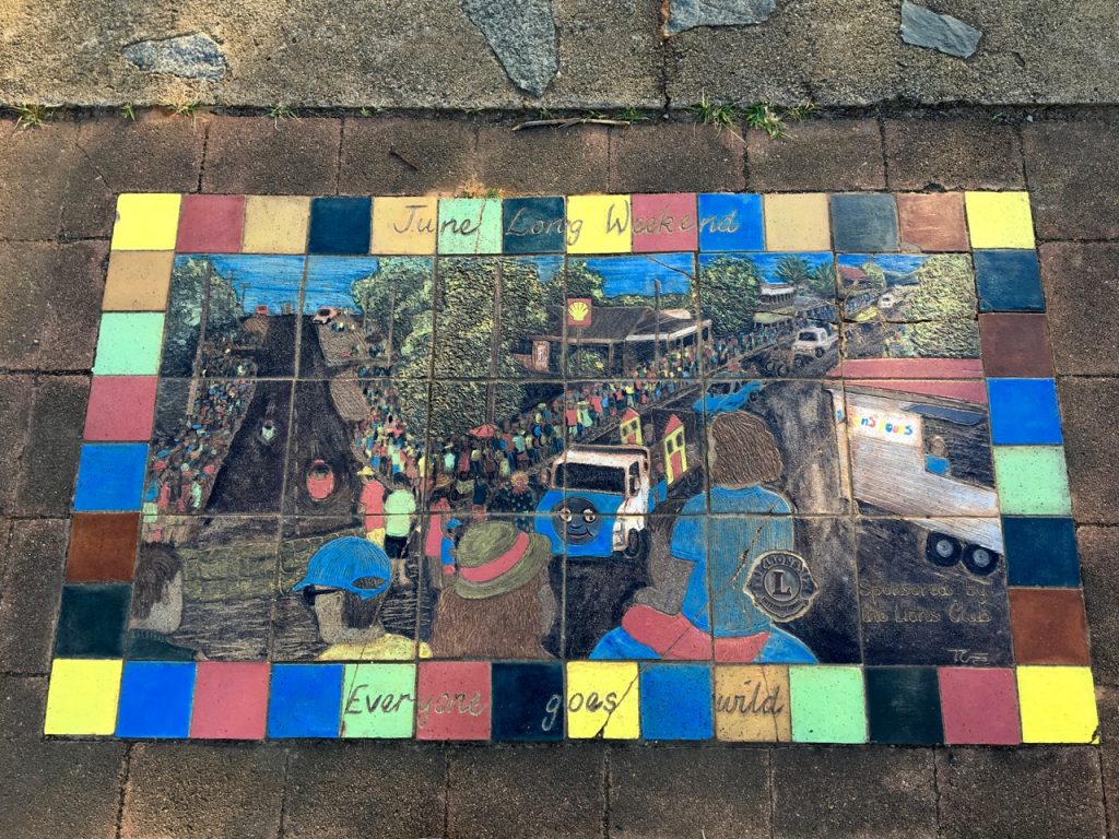 Part of the River of Life walkway, these tiled depictions of 