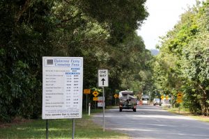 The Daintree ferry is the only way to reach Cape Tribulation unless you take the long way around, about 317k from Port Douglas compared to 85k.