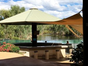 The afternoon siesta included a swim in the inviting pool.