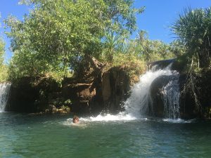 Turns out there are 3 nice waterfalls for a head dunk.