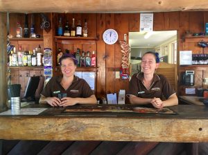 Nicole & Tegen ran the restaurant and bar.