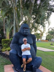 The Sarina Palms CP displays scads of huge fibreglass animals. The owners of the park just like having this as the park's theme.