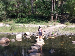 The first of many creek crossings. None are difficult when the water isn't flowing heavily.