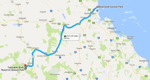 The route to Carnarvon Gorge included about 40K of unsealed roads. 